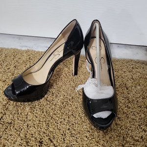 Jessica Simpson peep toe heels